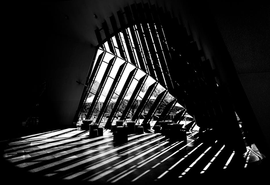 Modern architectural building